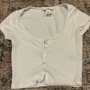 XS white bottom up H&M shirt